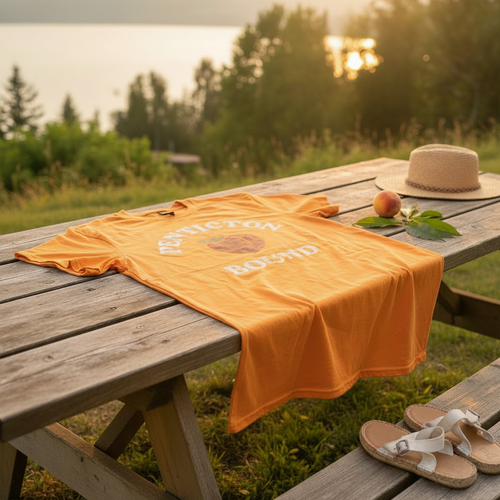 Picnic table angled view
